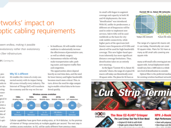 The impact of 5G on fiber optic cabling