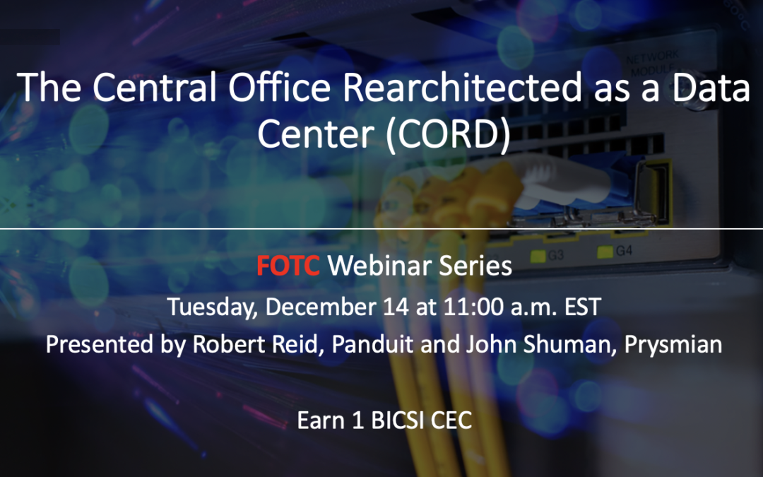 The Central Office Rearchitected as a Data Center (CORD)